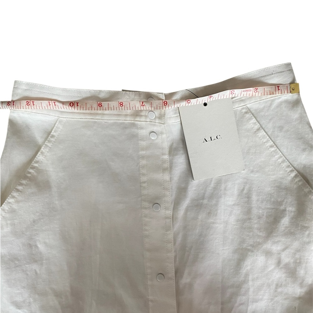 A.L.C. Crisp White A-Line Skirt - Picture 5 of 9